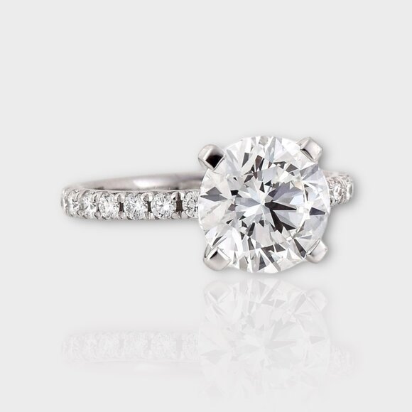 3 Carat Lab Grown Diamond Ring - Picture 3 of 7